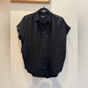 Madewell Women's Central Drapey Shirt in black
